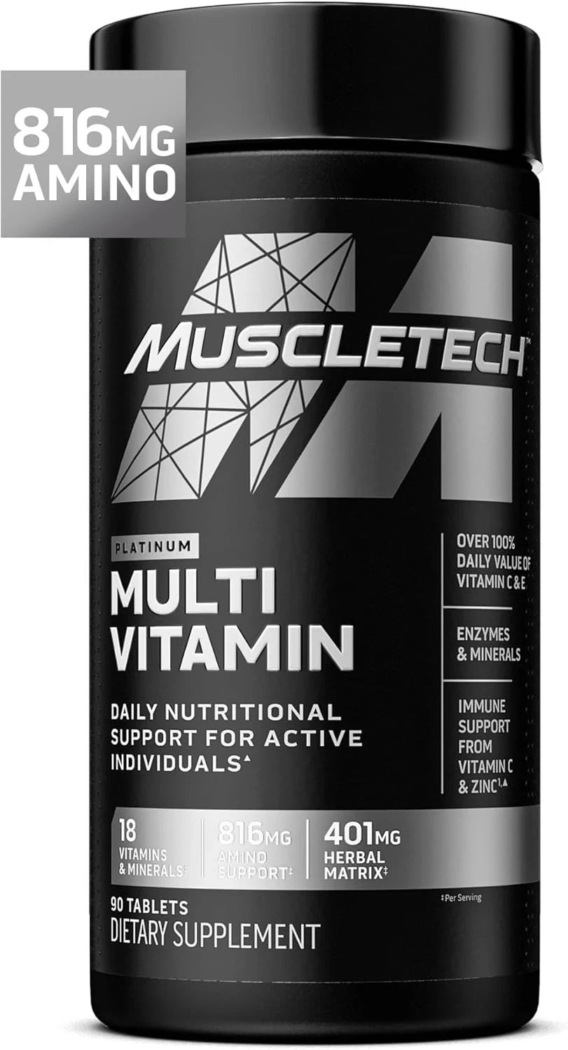 MuscleTech Platinum Multi Vitamin 90 Tablets Each (Pack of 3)