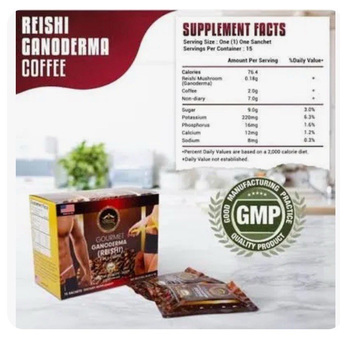 Café Con Ganoderma  Reishi 4 En 1 / Eternal SB ( 15 Sobres) Caja 100 %Original