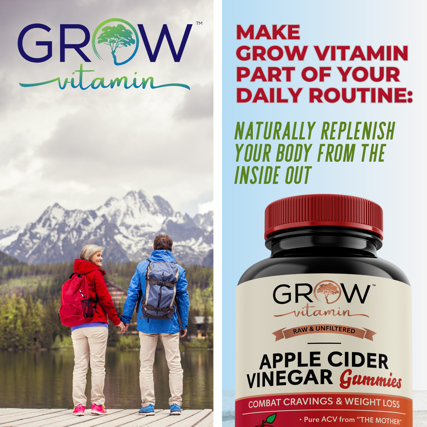 Essential Elements Apple Cider Vinegar Gummies from The Mother – Naturally-So…