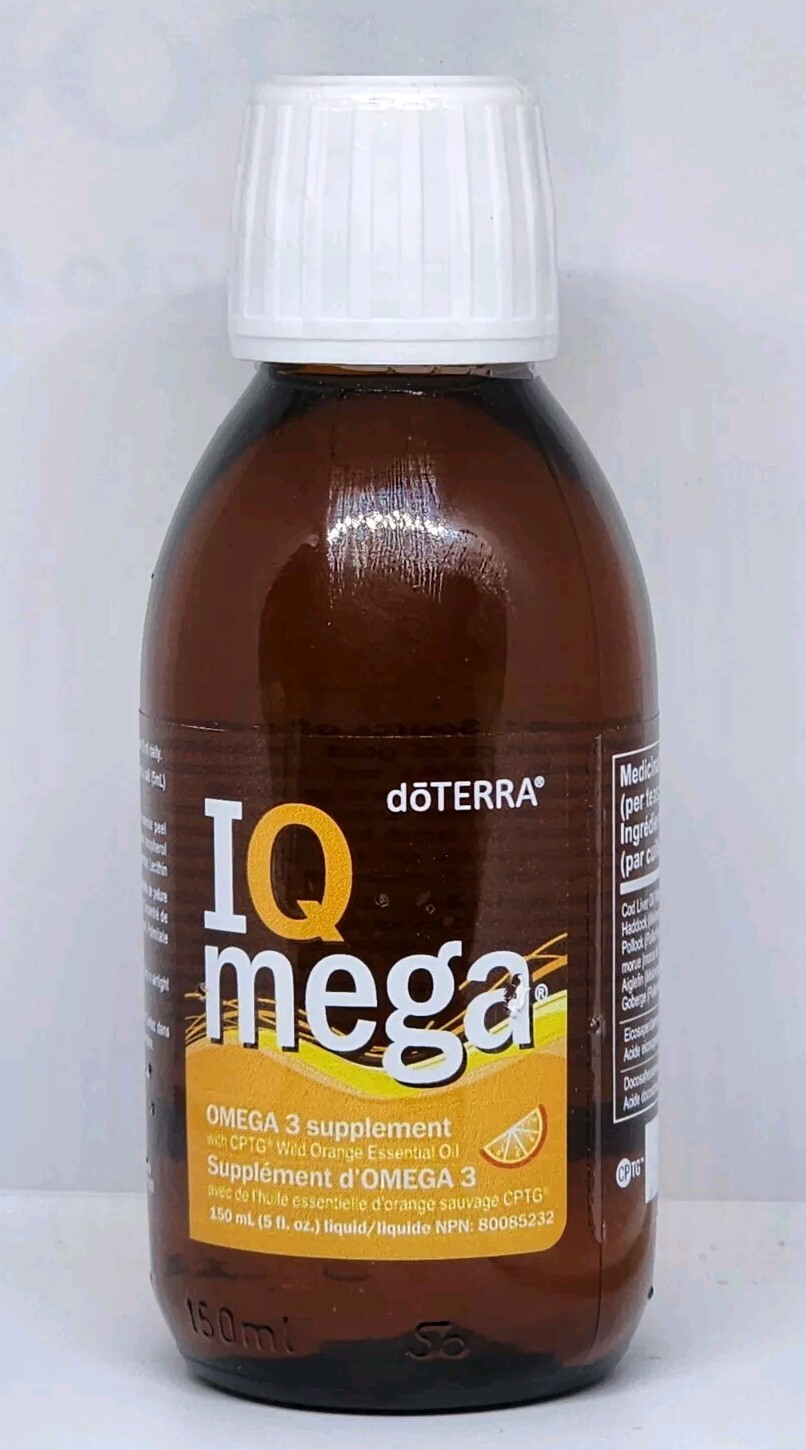 doTERRA IQ Mega Omega 3 Supplement 150 mL 5 fl oz New Sealed Liquid Bottle