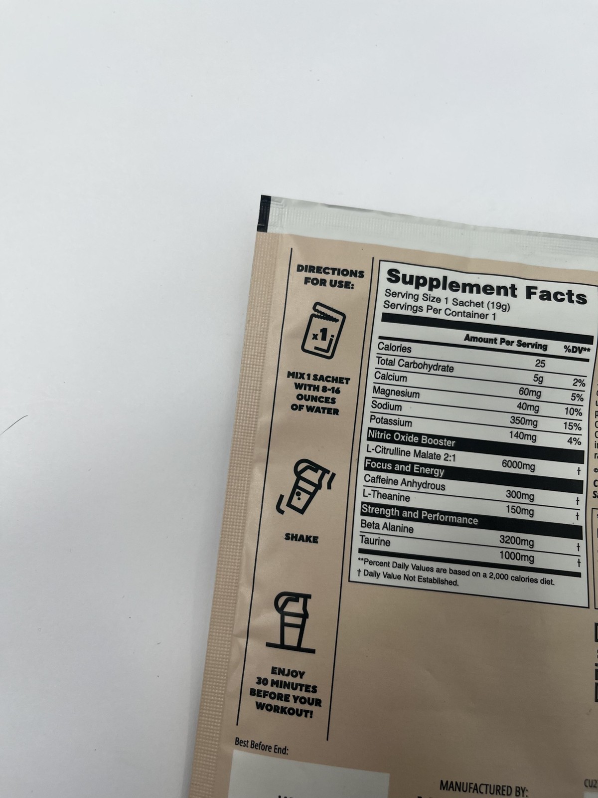 10pk Myprotein Origin Pre-Workout Southern Comfort 0.6oz Sachets Exp 08/26