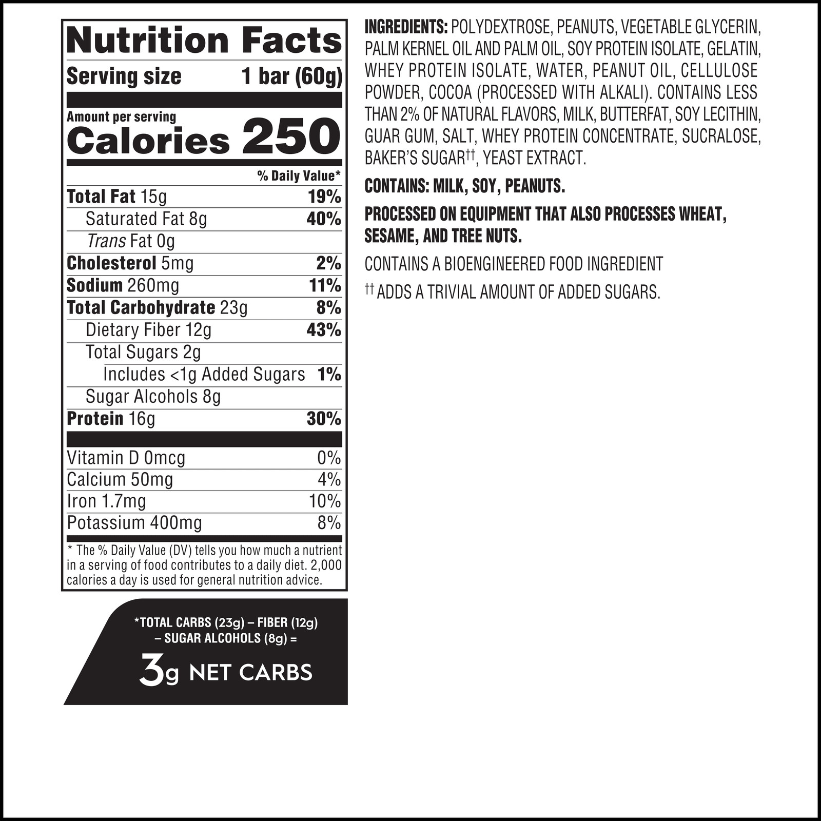 Atkins High Protein Bars, Chocolate Peanut Butter Flavored, 16G Protein, 4 Count