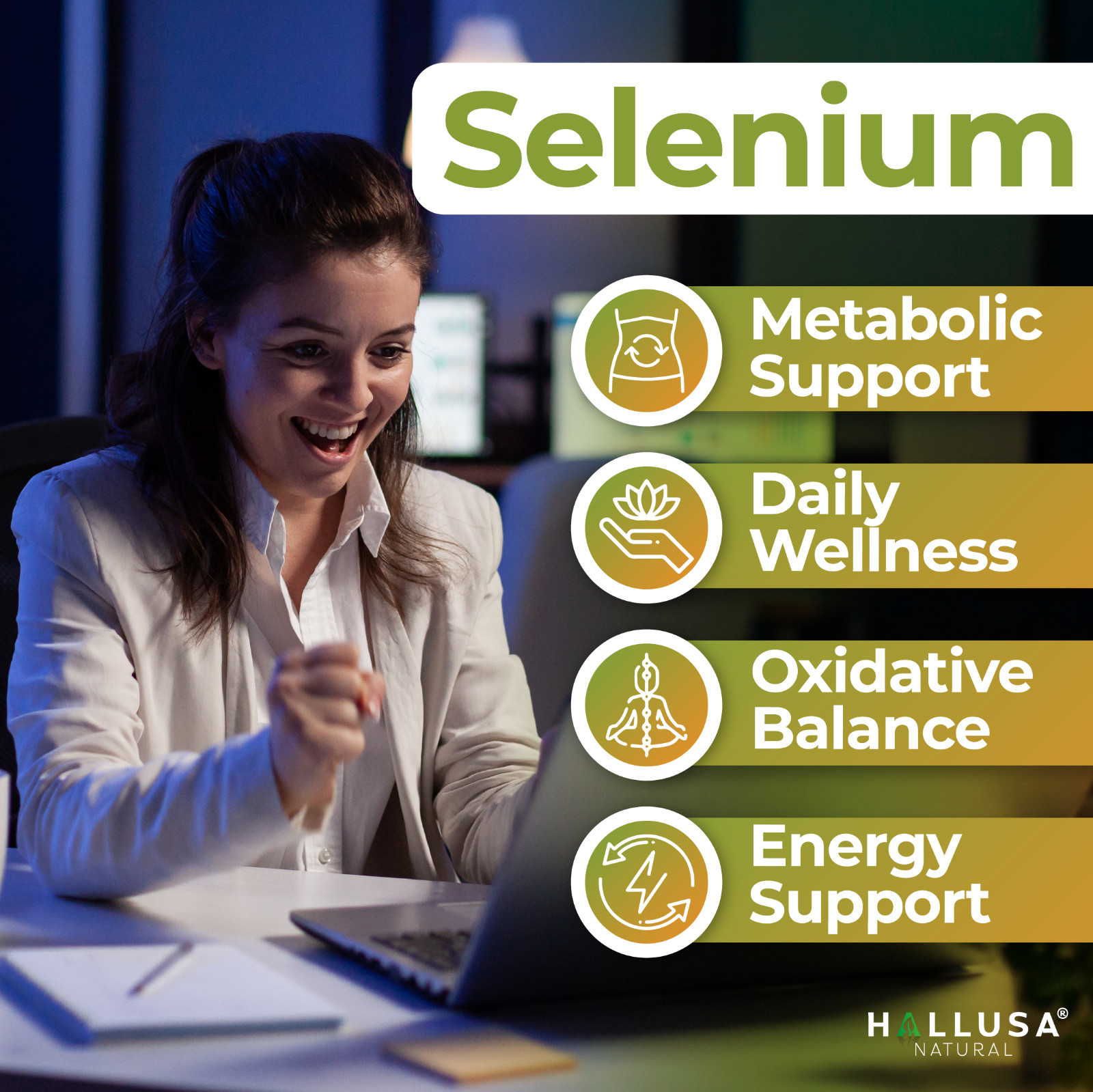 SELENIUM – For the Thyroid – Antioxidant & Immune Support – 60 Tab