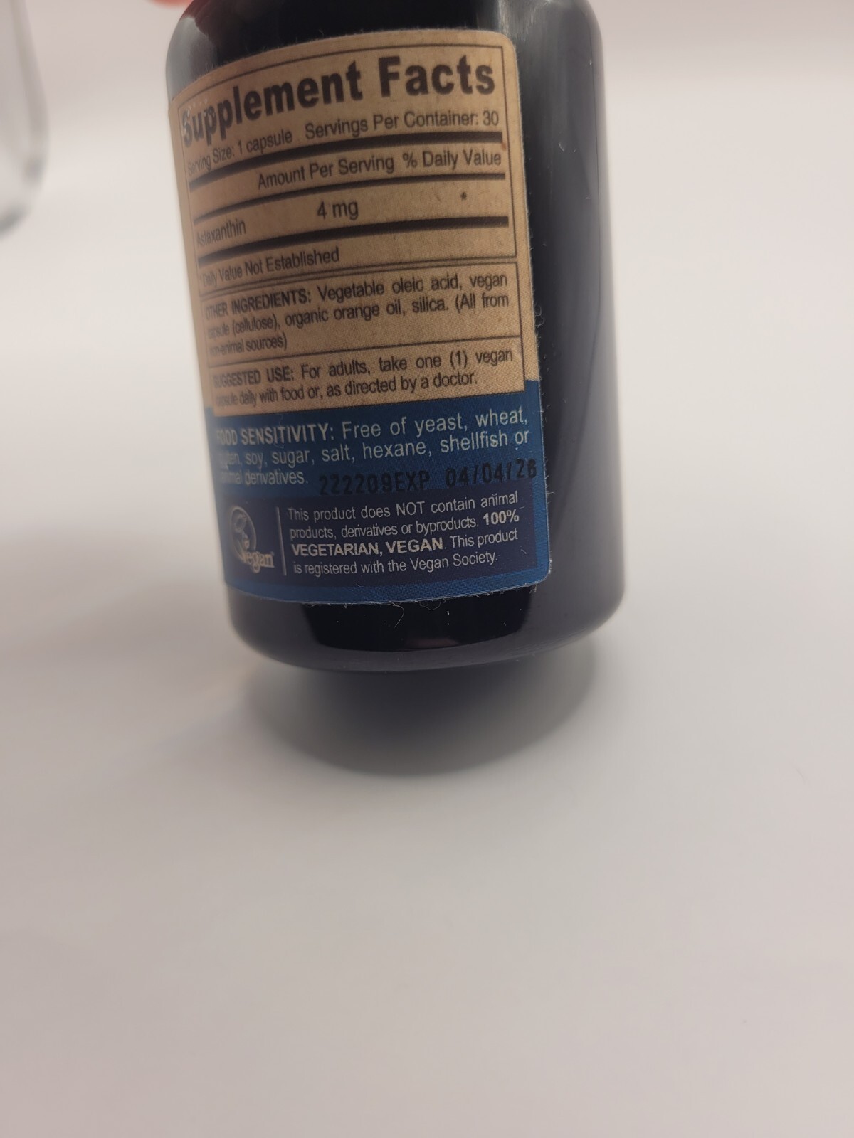 Deva Vegan Astaxanthin 4 mg 30 Caps Super Carotenoid – New Sealed