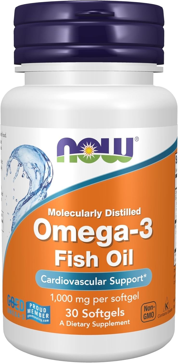 NOW Foods Supplements, Omega-3 180 EPA / 120 DHA, Molecularly Distilled, Cardiov