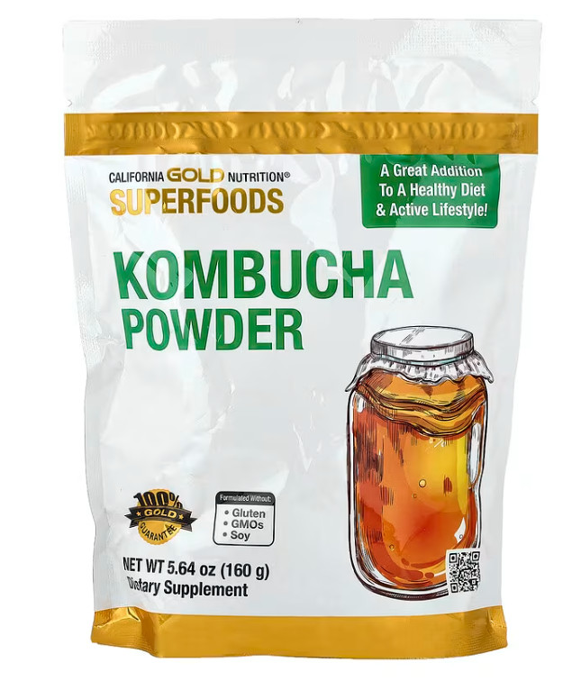 California Gold Nutrition, Superfoods, Kombucha Powder, Unflavored, 5.64 oz (160