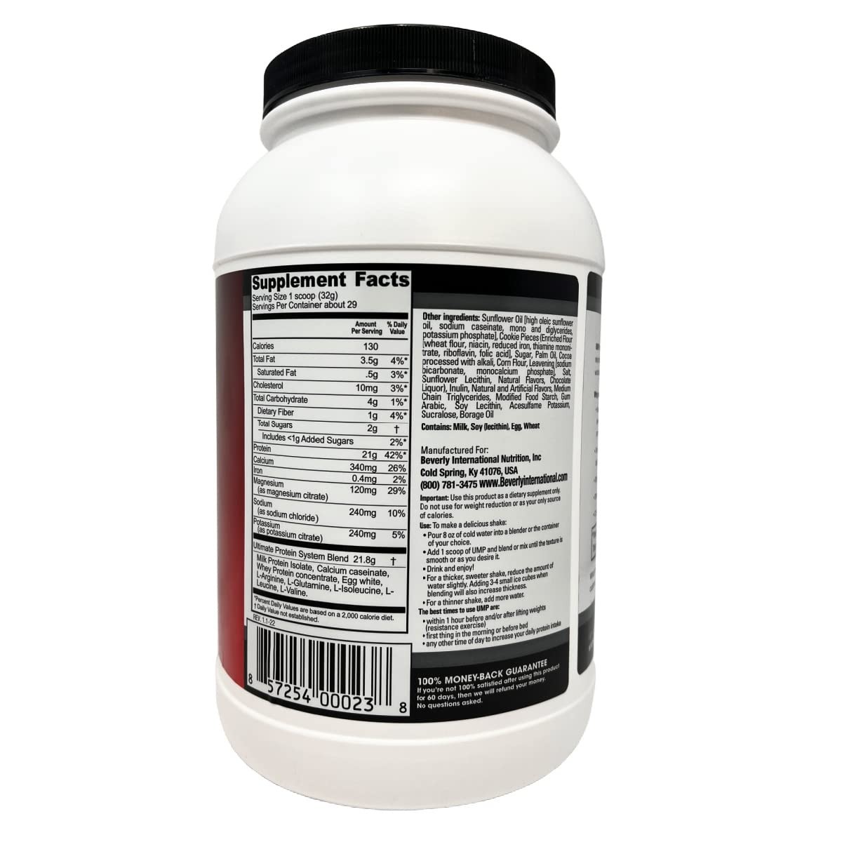 Beverly International Ultimate Muscle Protein Powder 29 Servings Lean Muscle …