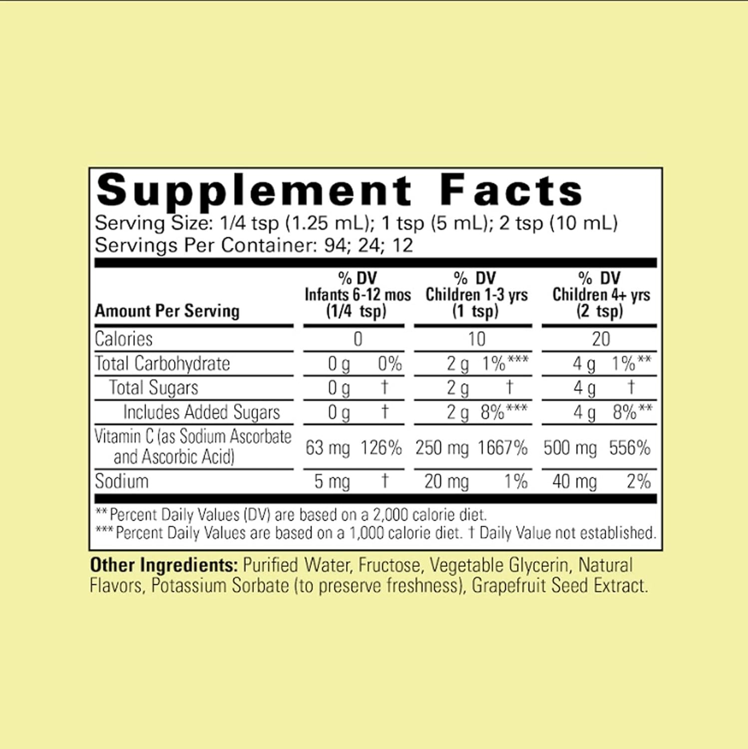 CHILDLIFE ESSENTIALS Liquid Vitamin C – Pure Vitamin C Liquid, 4 Fl Oz