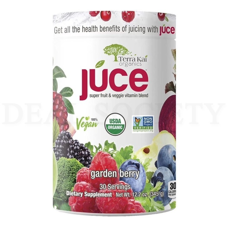 Terra Kai USDA Organic Juce Super Fruit and Veggie Powder 12.2oz 30 Servings