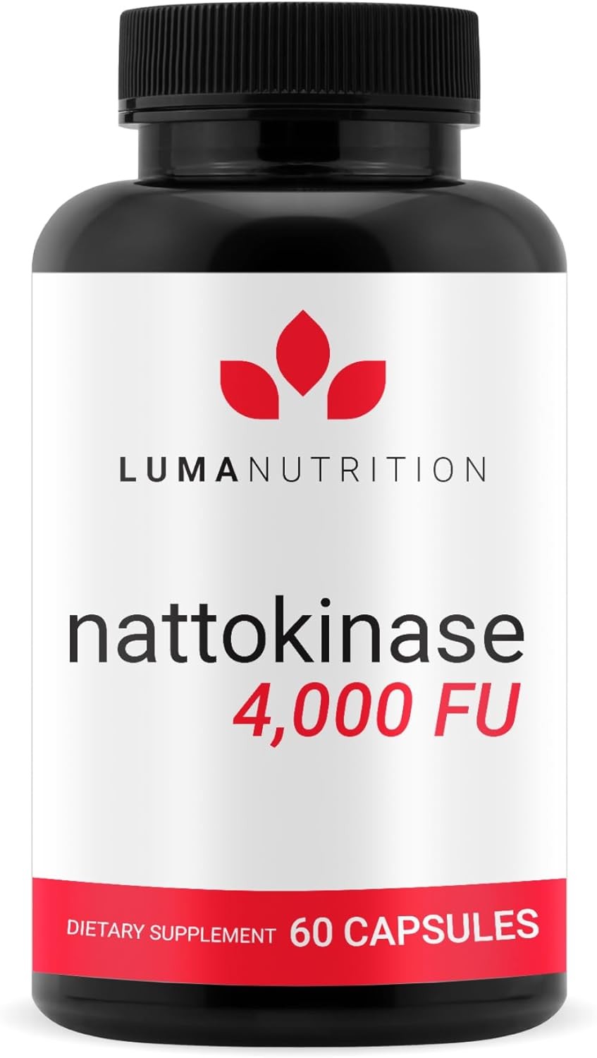 Luma Nutrition Nattokinase Supplement – Japanese Natto 4000 FU Per Serving, Prem