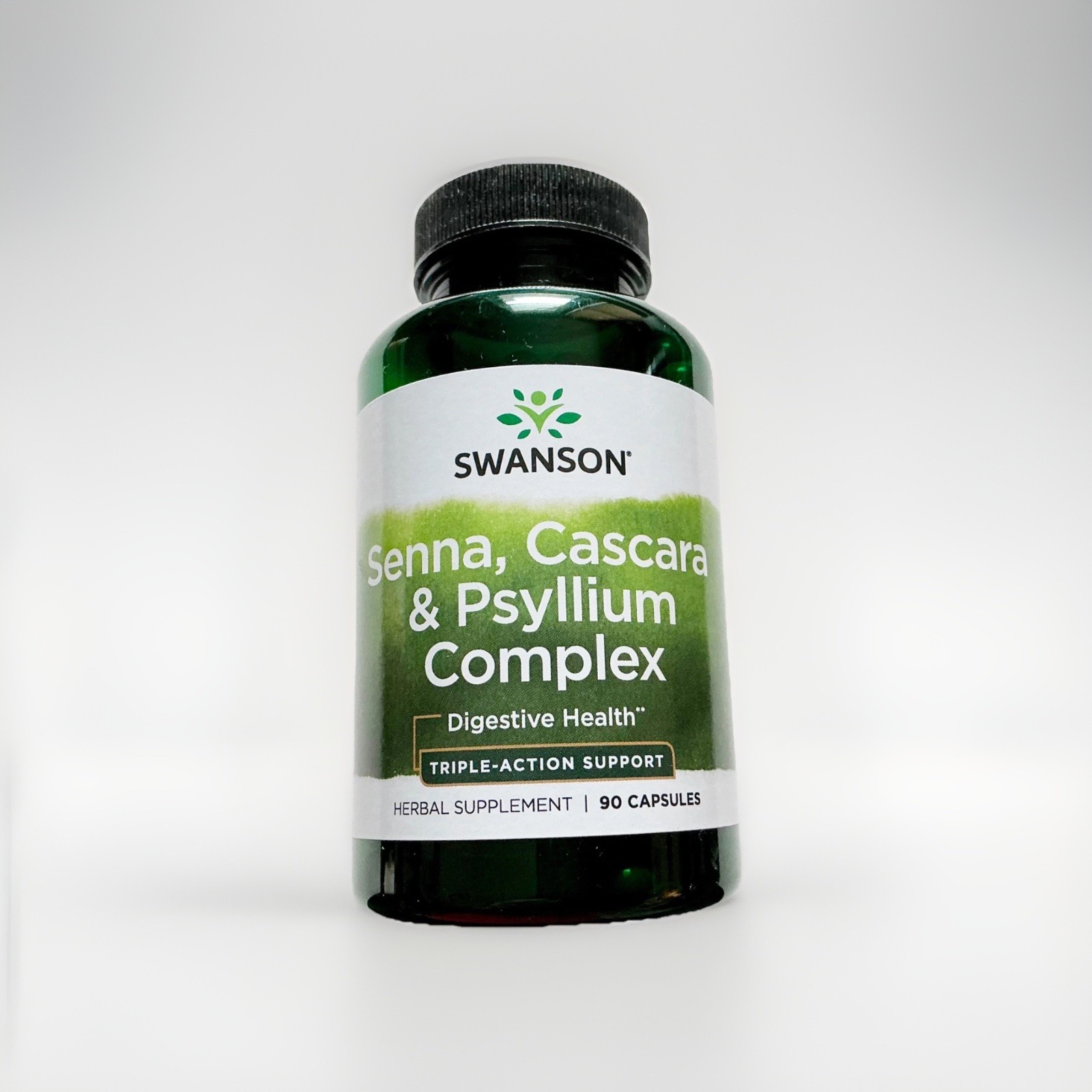 Swanson Senna Psyllium Cascara Complex 90 Capsules Triple Action Support
