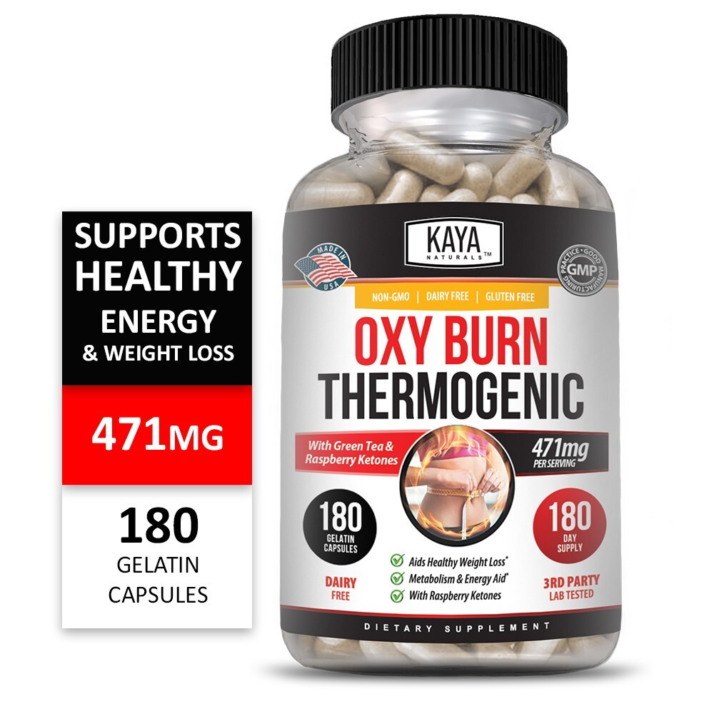 Premium Oxy Burn Thermogenic 180ct 471mg Appetite Control Weight Loss Fat Burner