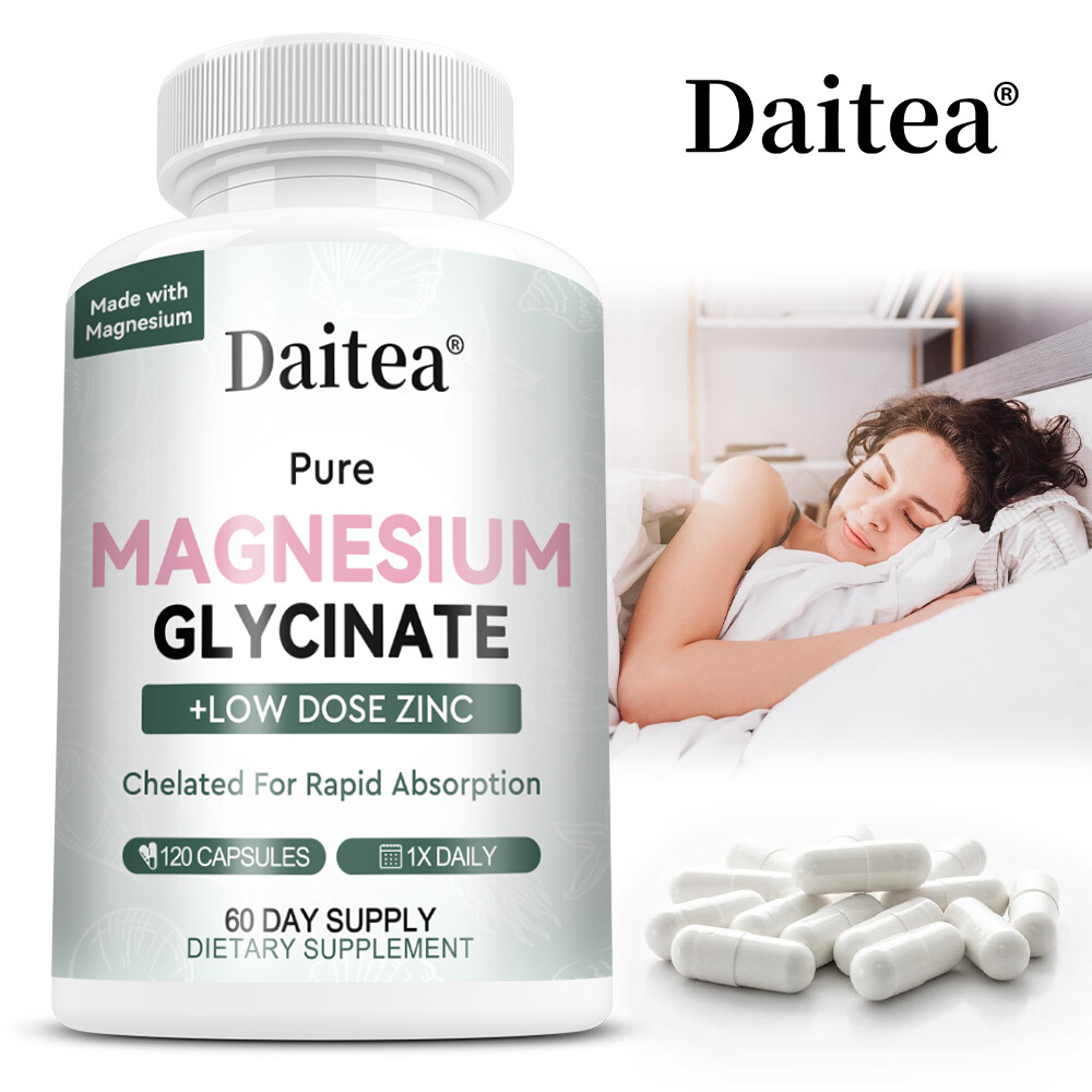 Organics Ocean Pure Glycinate Magnesium Zinc Sleep Aid Capsules – 120 capsules