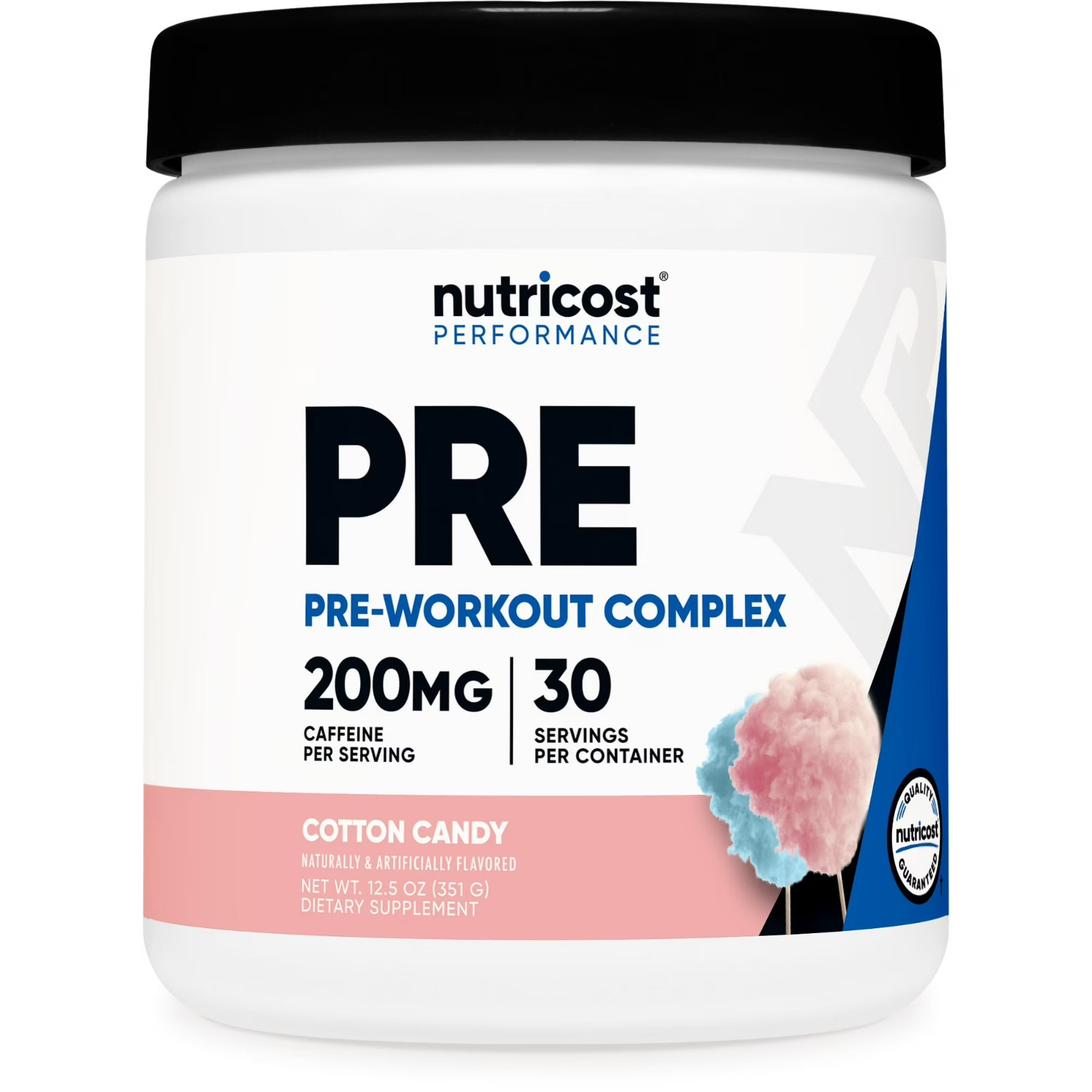 Nutricost Pre-Workout Powder Cotton Candy 30 Servings GMO-Free Gluten-Free
