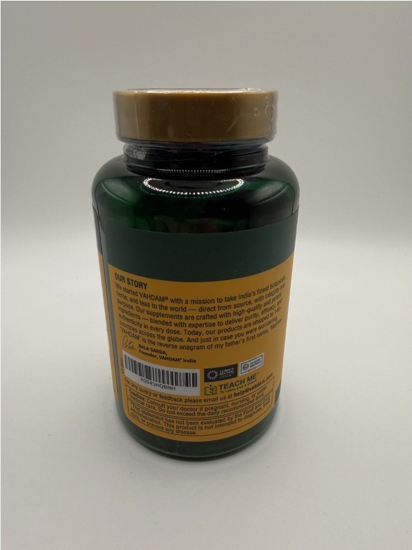 Vahdam Turmeric Curcumin Boswellia Piperine 2000mg Joint Health 90 Capsules New