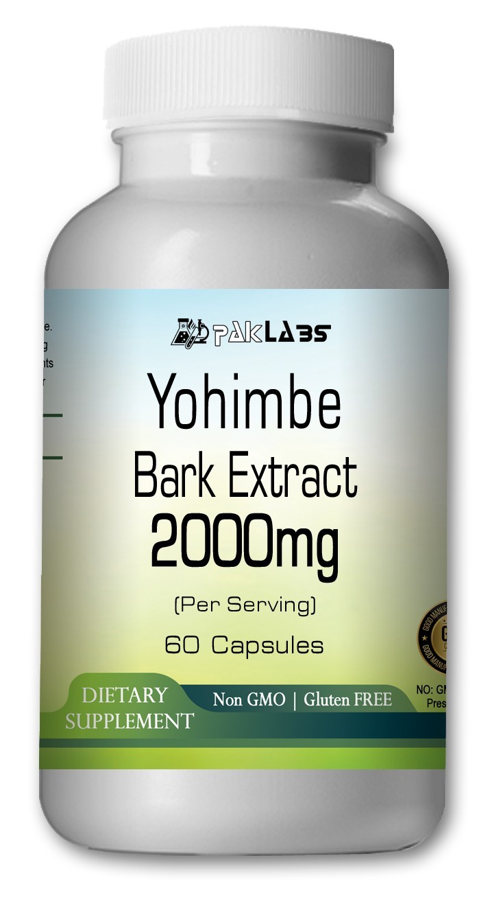 Yohimbine Bark Extract Capsules 2000mg Serving – Super Potency