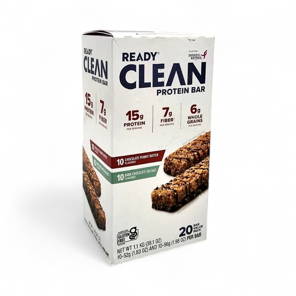 Ready Clean 15G Protein Bar, Variety Pack, 20 Count