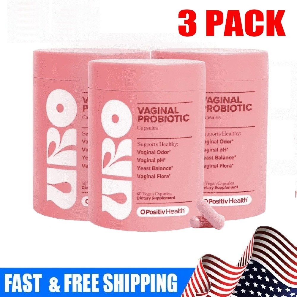 3X URO O Positiv Vaginal Probiotics For Women pH Balance W/ Prebiotics 180 COUNT