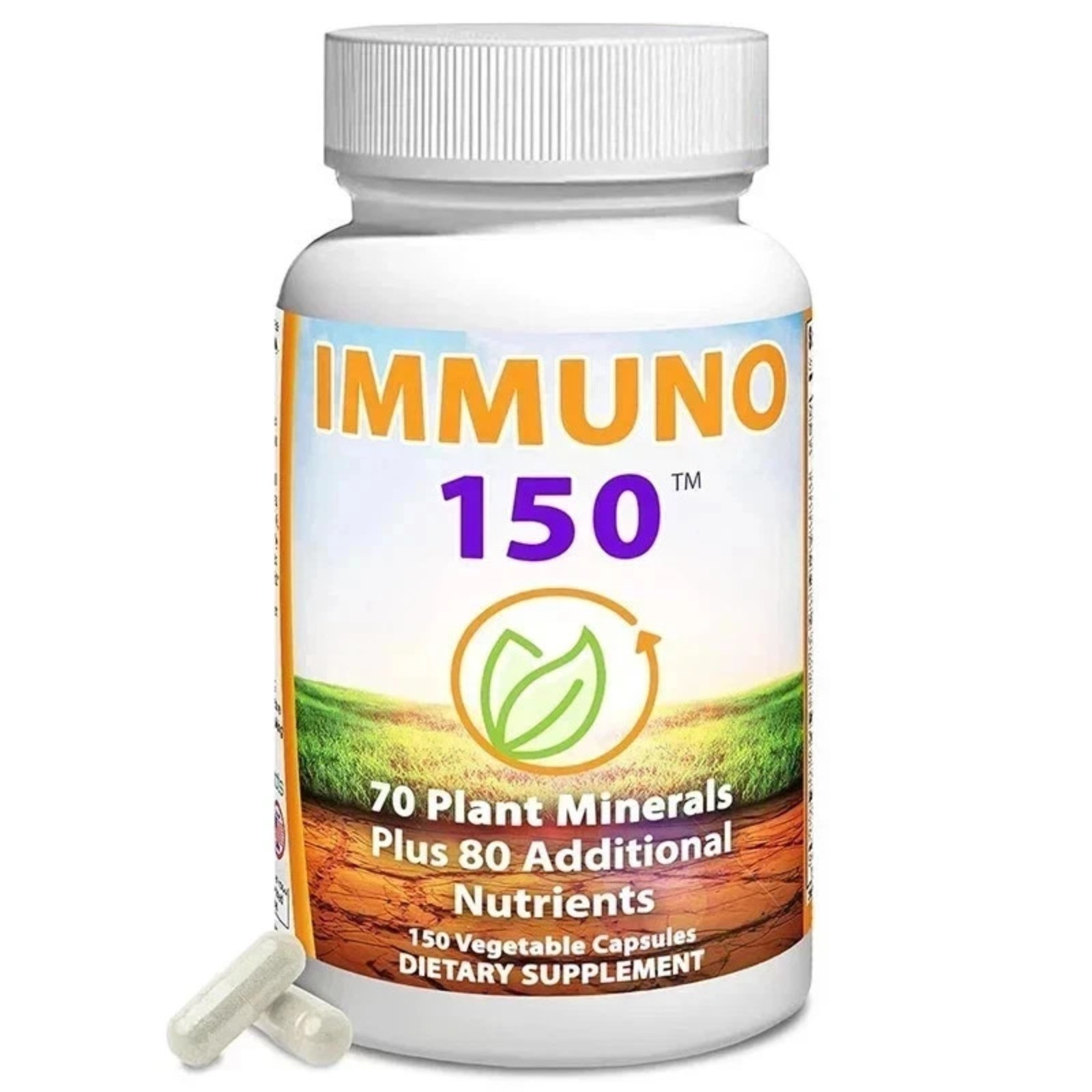3 Pack Immuno 150, Immune Support Supplement, Packed with 70 Plant Minerals–+