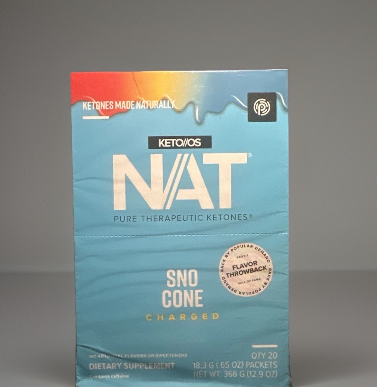 🔥PRUVIT Keto OS NAT Ketones SNO CONE CHARGED 20 PACK FREE SHIPPING EXP: 04/2027