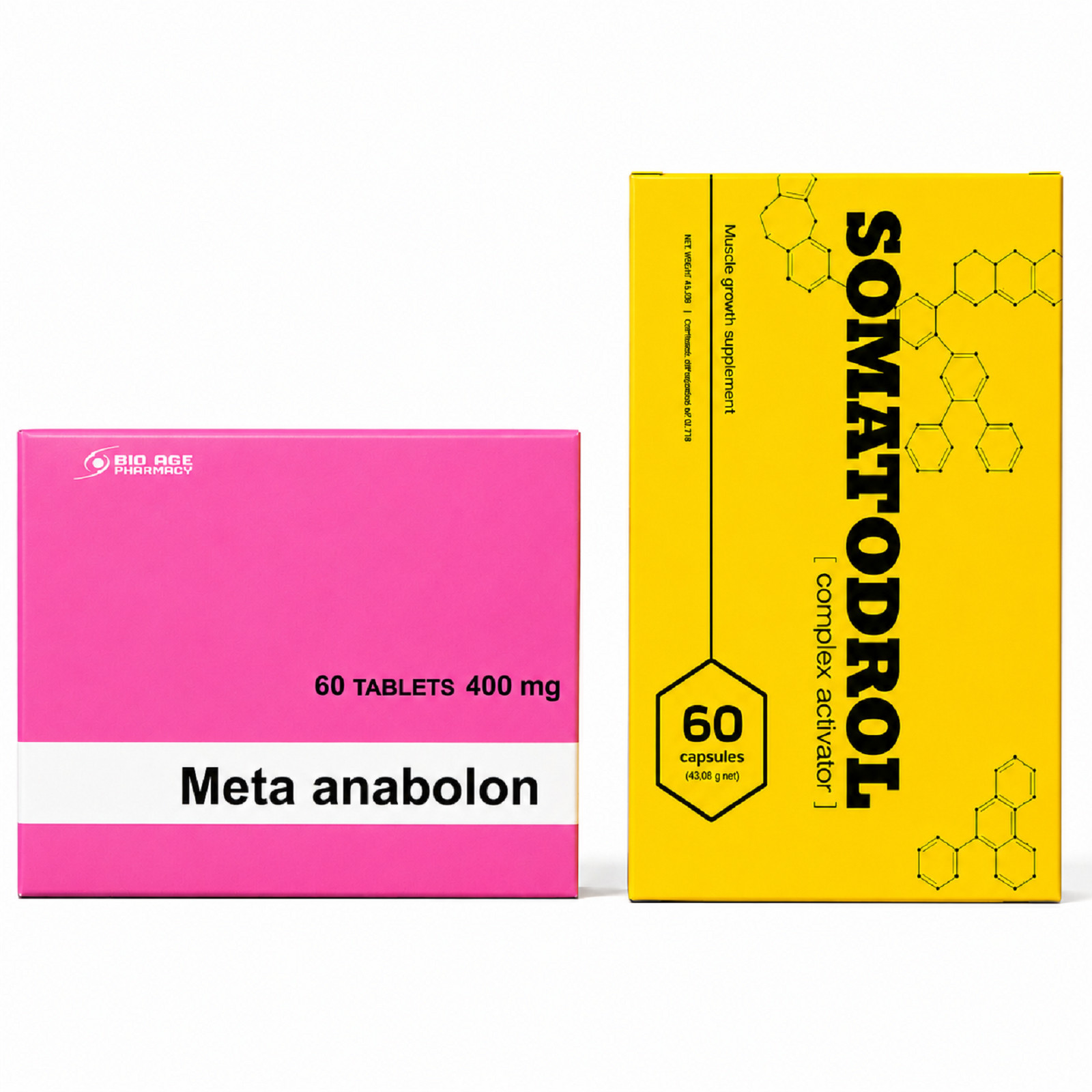 META ANAB0L0N + S0MAT0DR0L -Testobooster, strength, muscles, masculinity, energy