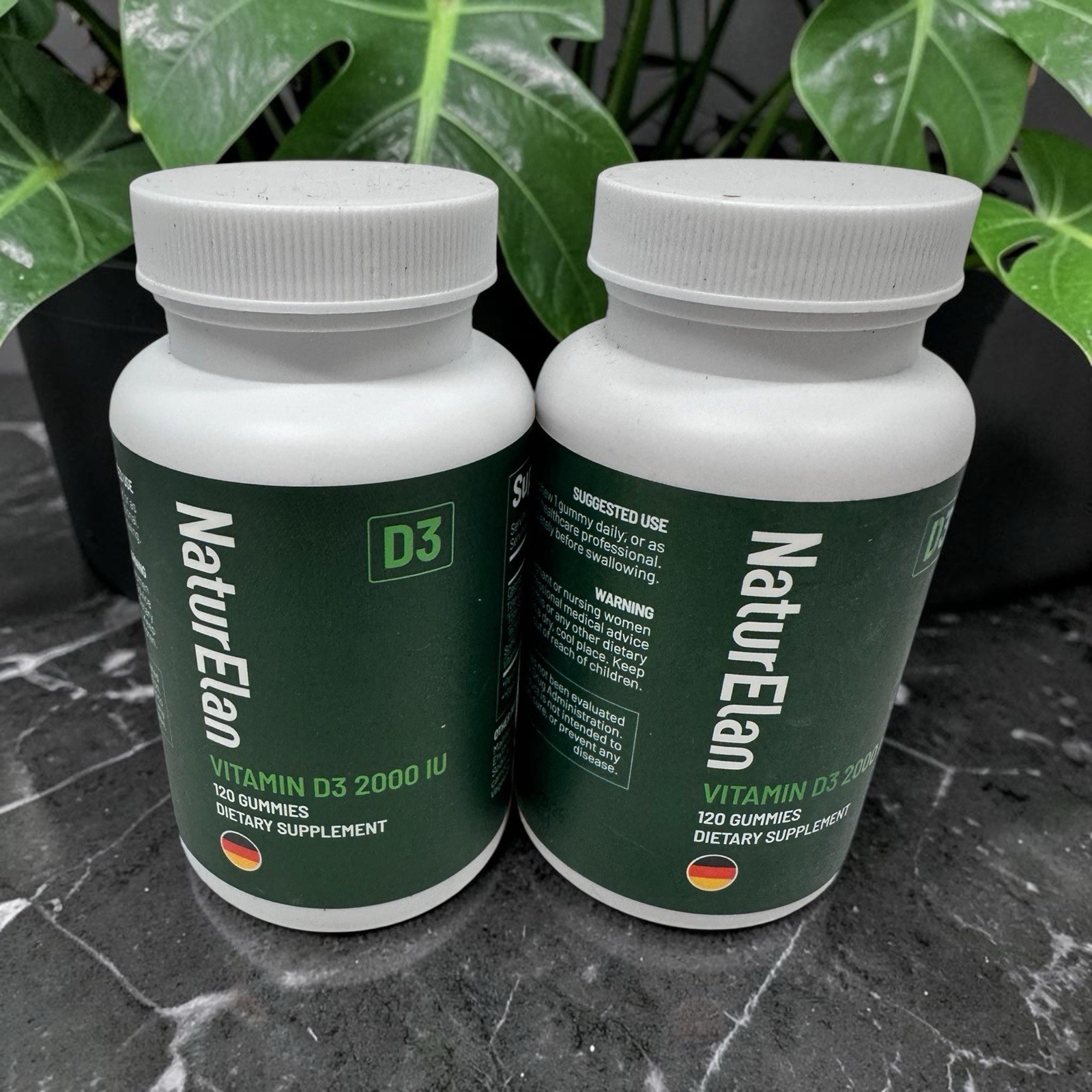 NaturElan Vitamin D3 2000 120 Gummies x 2 New Sealed