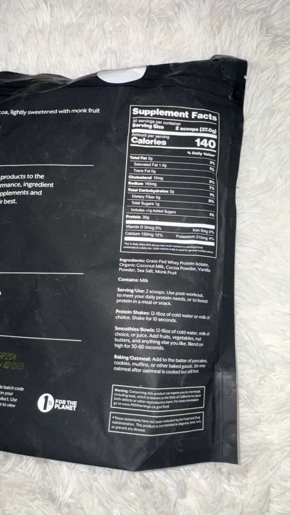 PROMIX Grass Fed Whey Isolate Cookies & Cream Protein Powder 2.45lb