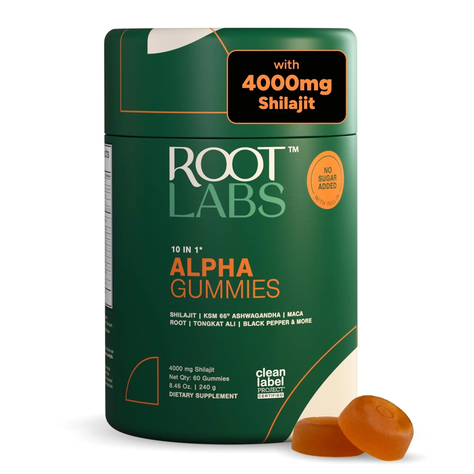 3PCS Root Labs Alpha 10-in-1 Shilaiit Gummies 4000 mg Holiday Gift SX-Ready