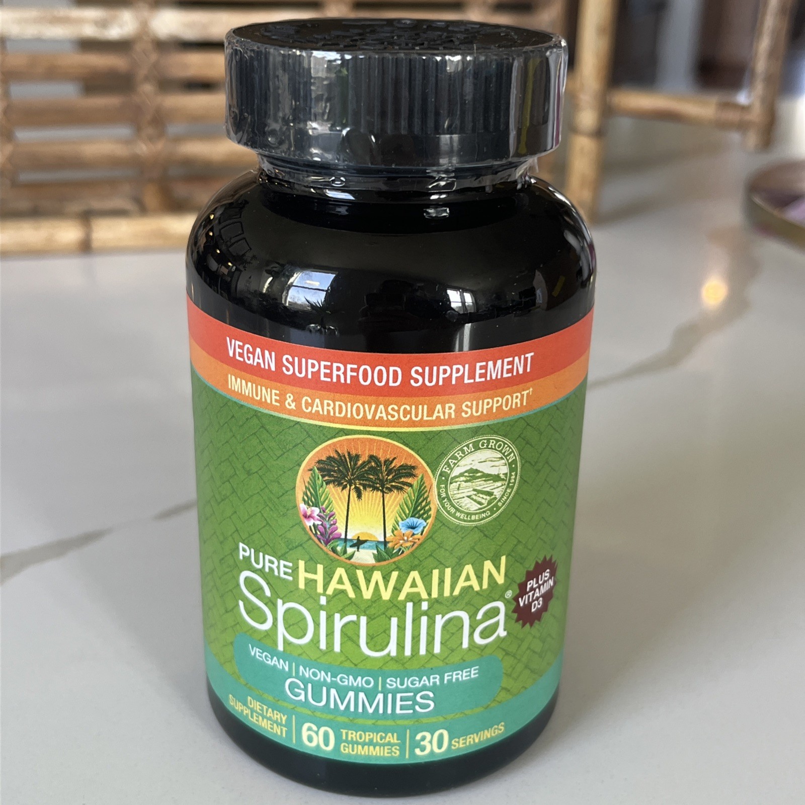Nutrex Hawaii Pure Hawaiian Spirulina Gummies – Sugar-Free, Vegan Superfood Plus