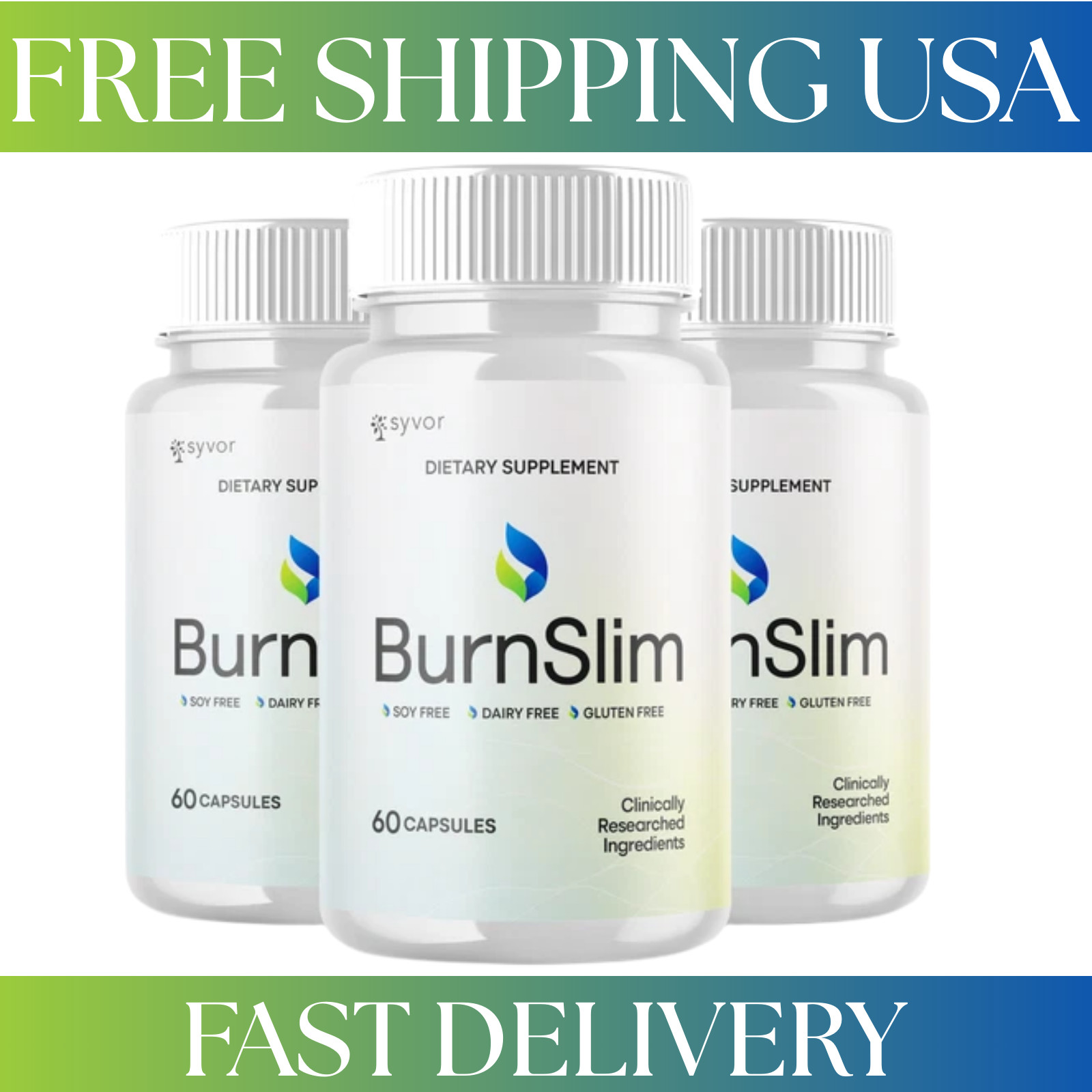 (3 Pack) BurnSlim innovative Energy & Fitness Supplement Burn Slim 180 Capsules