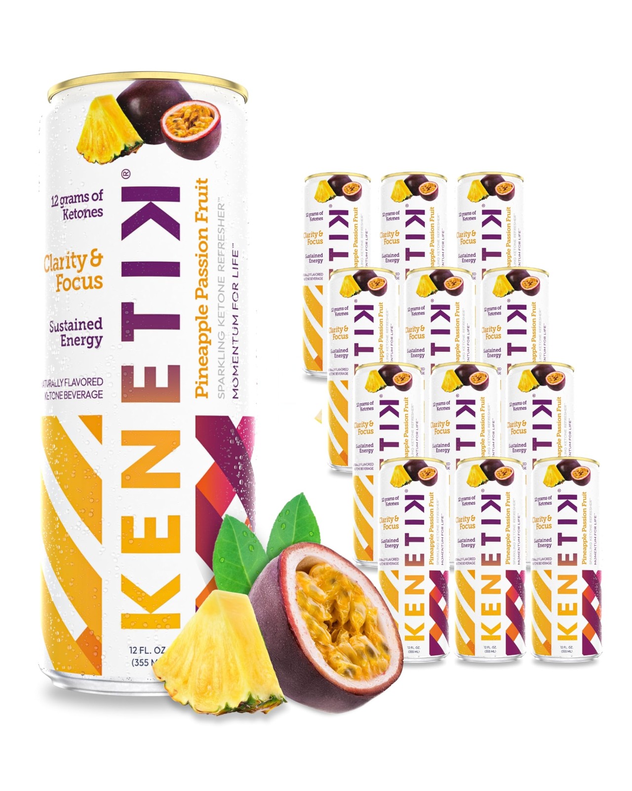 KENETIK Nootropic Ketone Drink, Ketones for Energy Focus, Caffeine Sugar Fr…