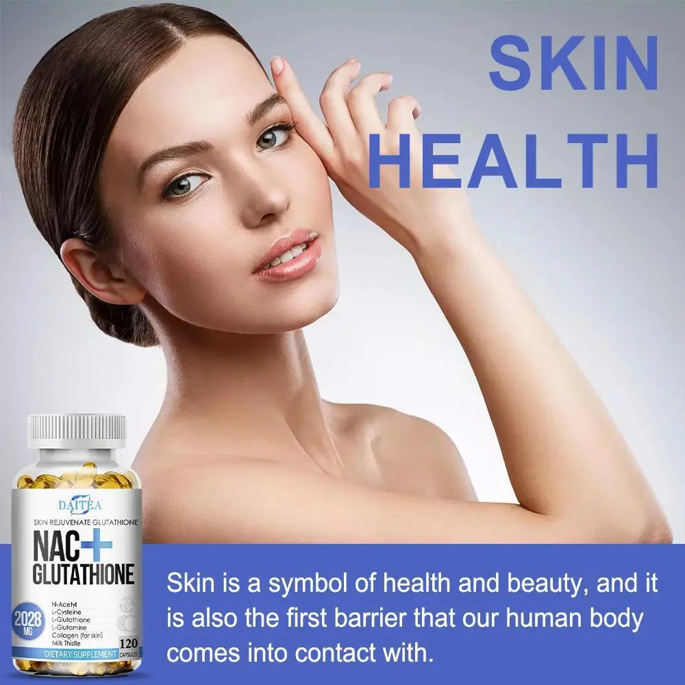 NAC Glutathione Complex Supplement Antioxidant Support for Skin & Liver Health
