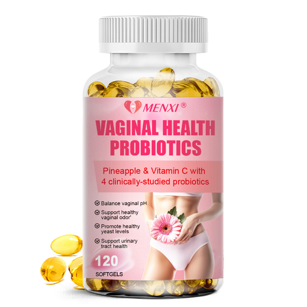Vaginal Probiotics Capsule pH Balance w/ Prebiotics Lactobacillus Pills Softgel