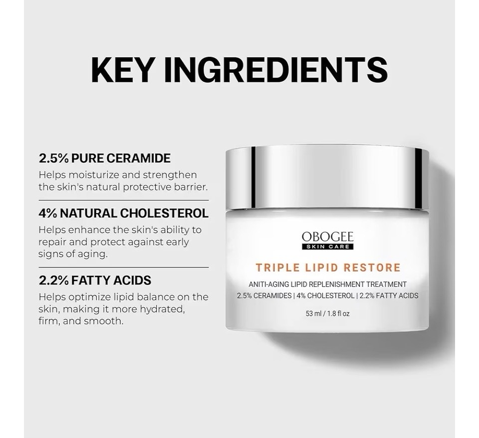 NEW IN BOX OBOGEE TRIPLE LIPID RESTORE 1.8 OUNCE