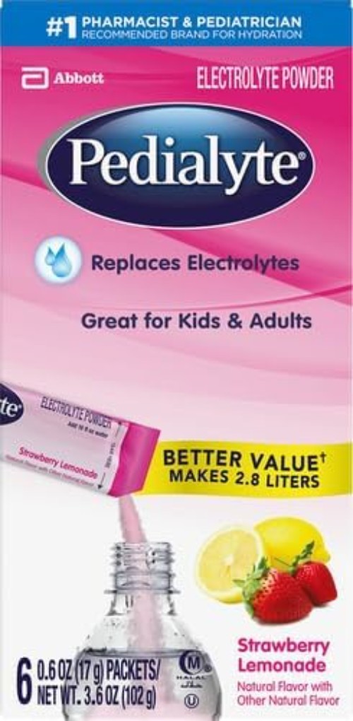 Electrolyte Powder Strawberry Lemonade — Fast Hydration for Kids and Adults