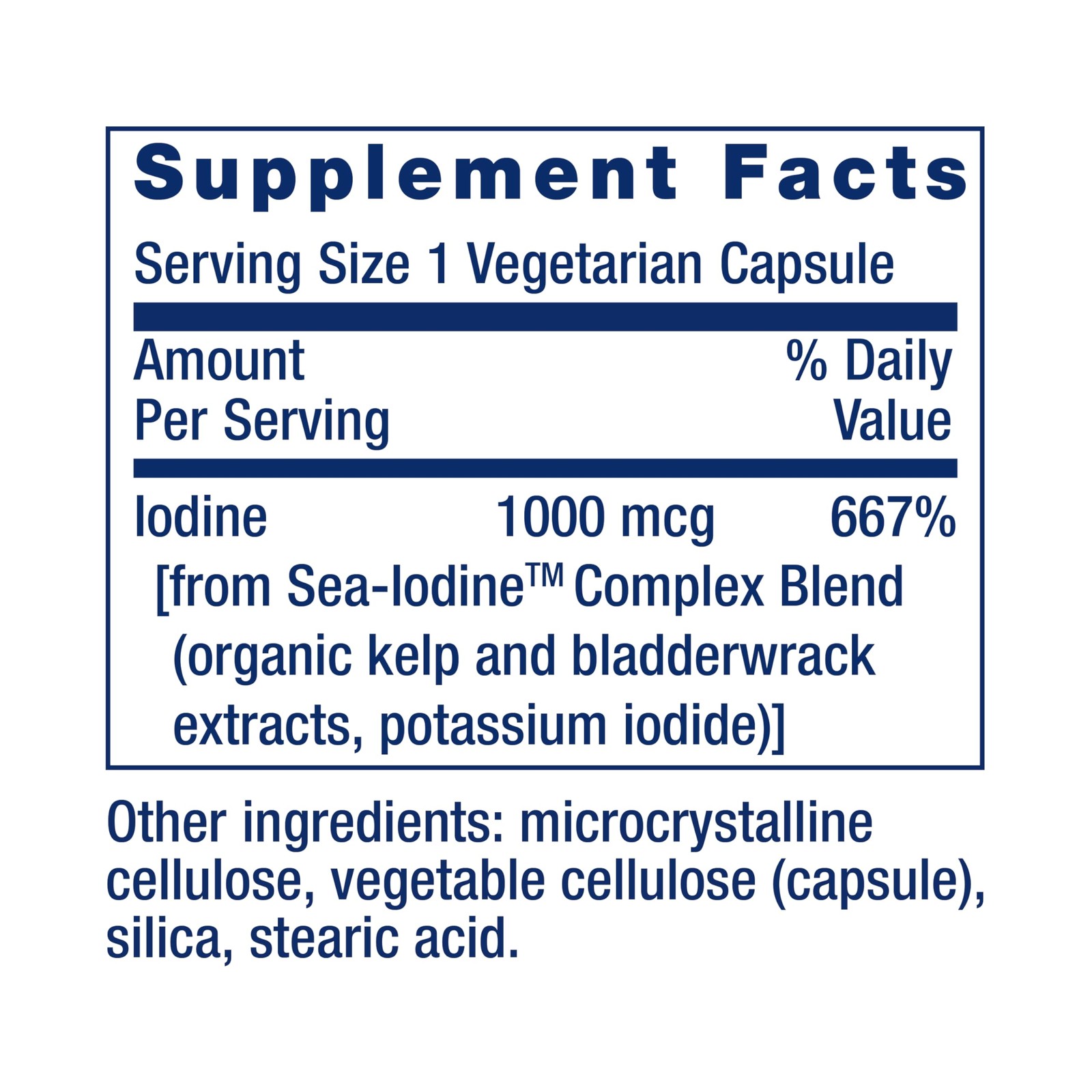 Life Extension Sea-Iodine 60 Veggie Capsules for Healthy Thyroid Support