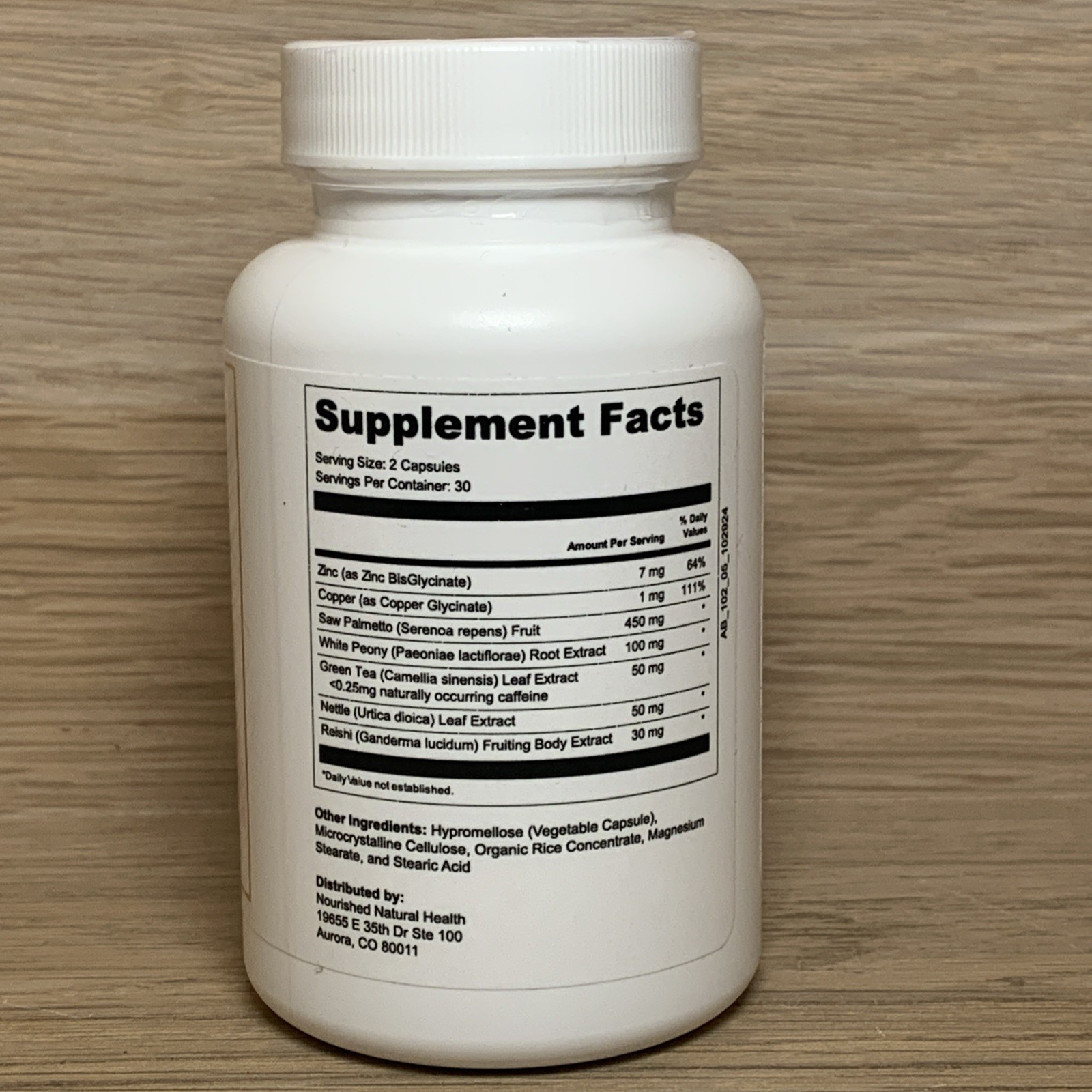 Nourished Natural Health Androgen Blocker Plus 60ct EXP 10/2026 NEW SEALED