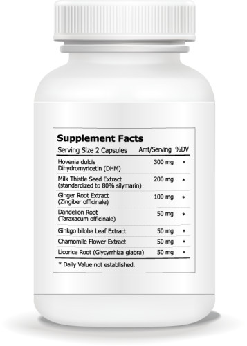 Hangover Cure Relief Pills, All Natural Formula, Supports Nighttime Liver