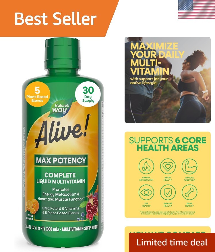 High Potency Liquid Multivitamin – Energy Metabolism & Muscle Function Support