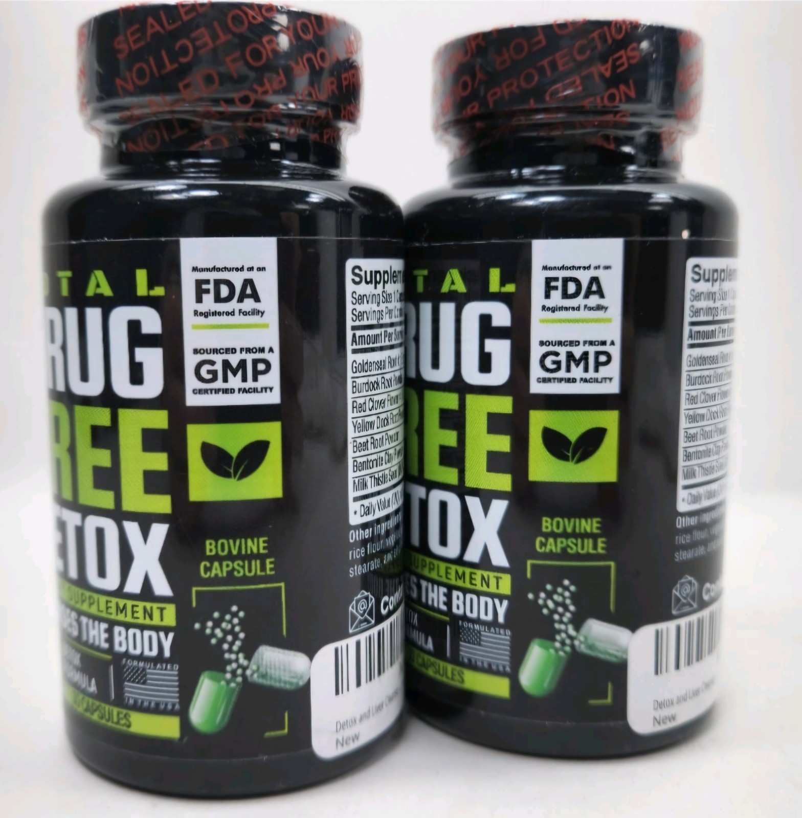 lot of 2….. Canna Field Total Drug Free Detox 30 Capsules Each – June 2026