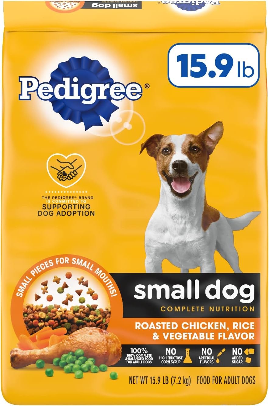 PEDIGREE Small Dog Adult Complete Nutrition Roasted Chicken,Rice & Vegetable Fla