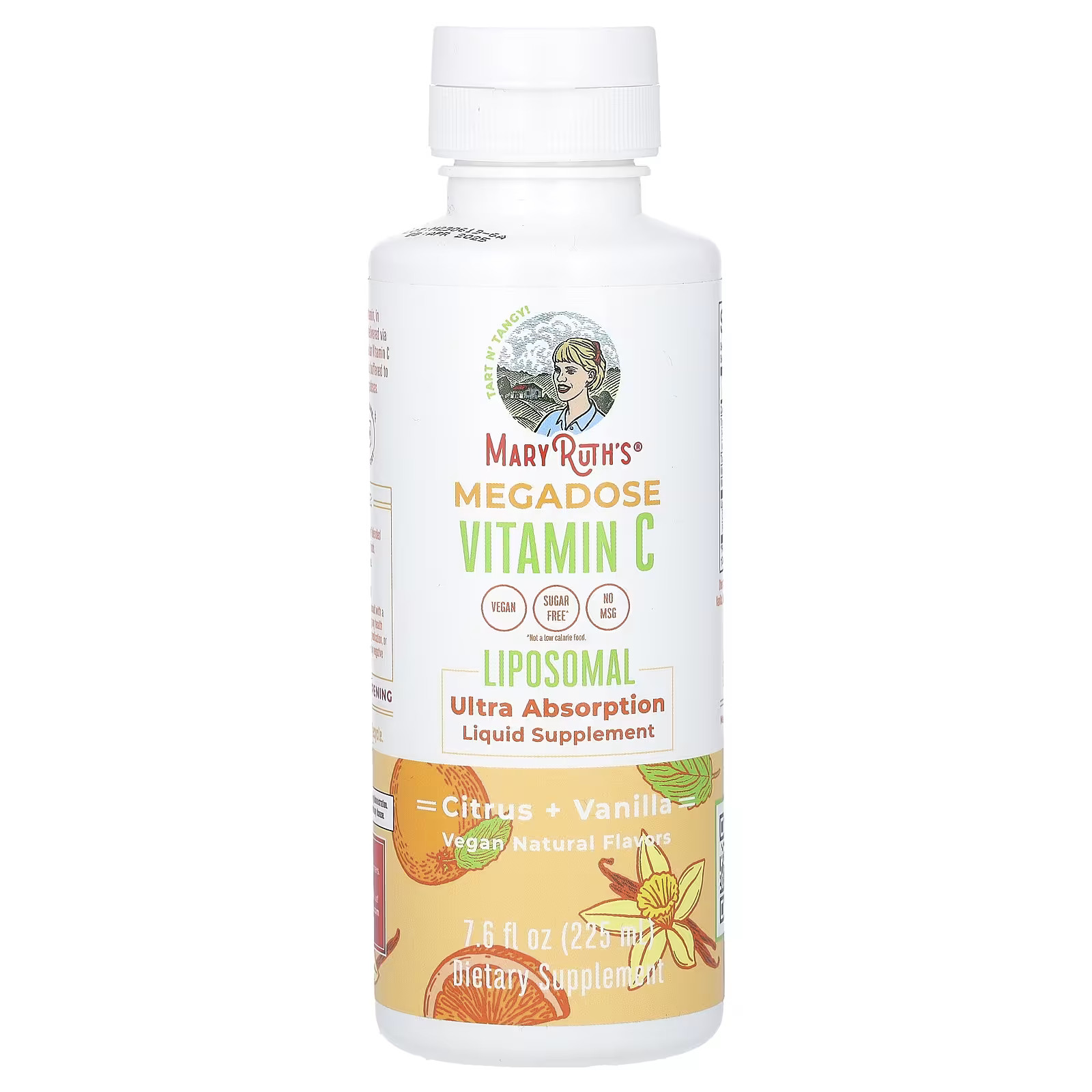 2 X MaryRuth’s, Megadose Vitamin C Liposomal, Citrus + Vanilla, 7.6 fl oz (225 m