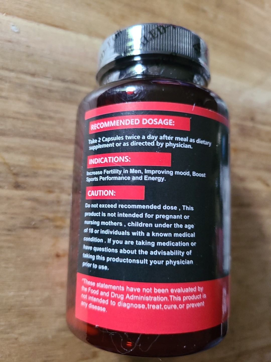 Balincer Ultra Testosterone 120 Capsules Exp Nov 2026