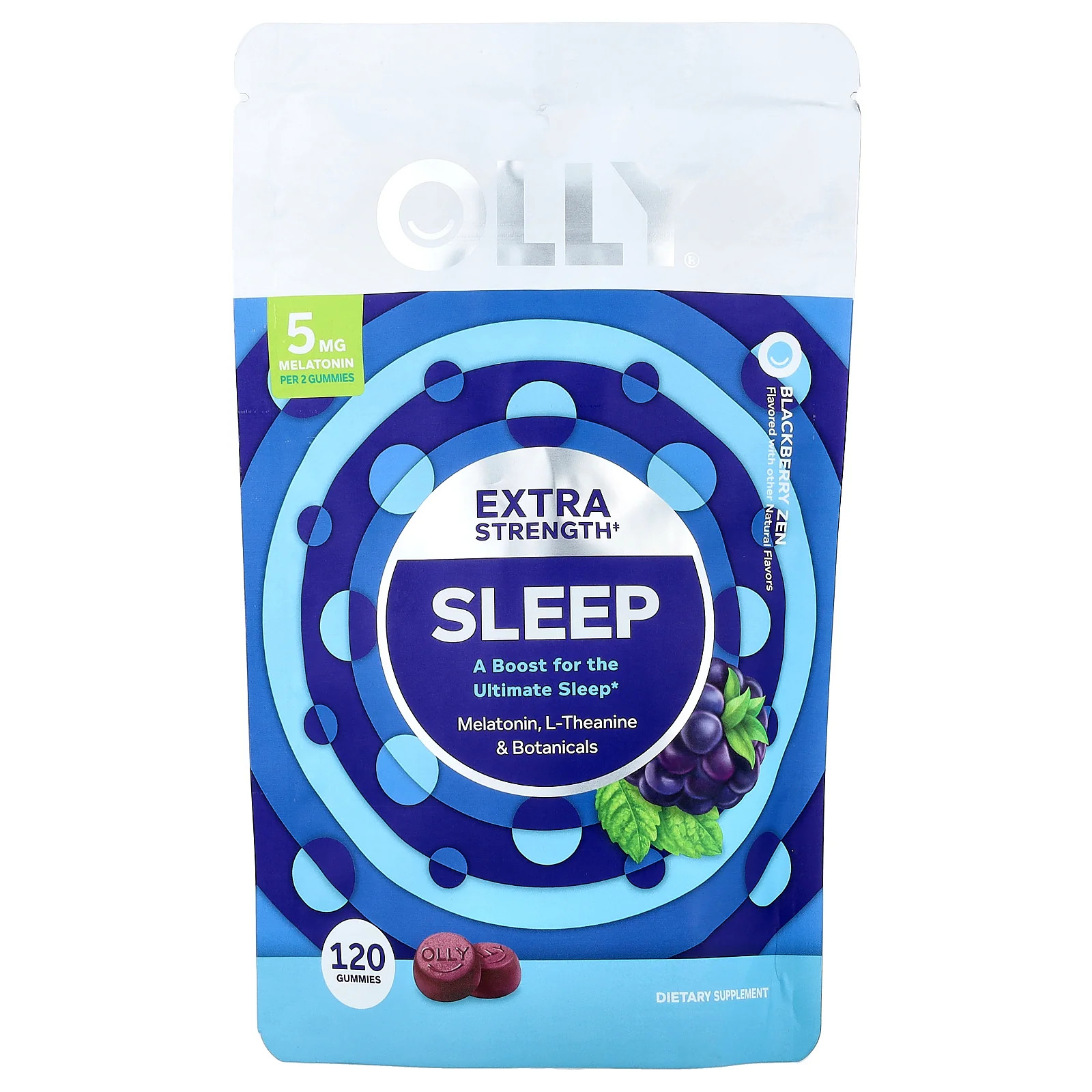 2 X OLLY, Sleep Gummies, Blackberry Zen, 120 Gummies