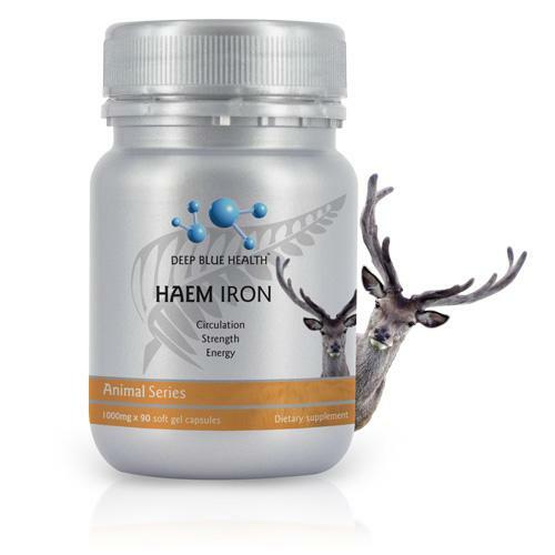 New Zealand Natural Heme Iron Anemia Iron Deficiency Supplement 1000mg x 90 Caps