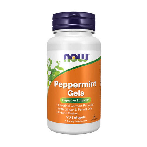 Peppermint Gels 90 Sgels by Now Foods