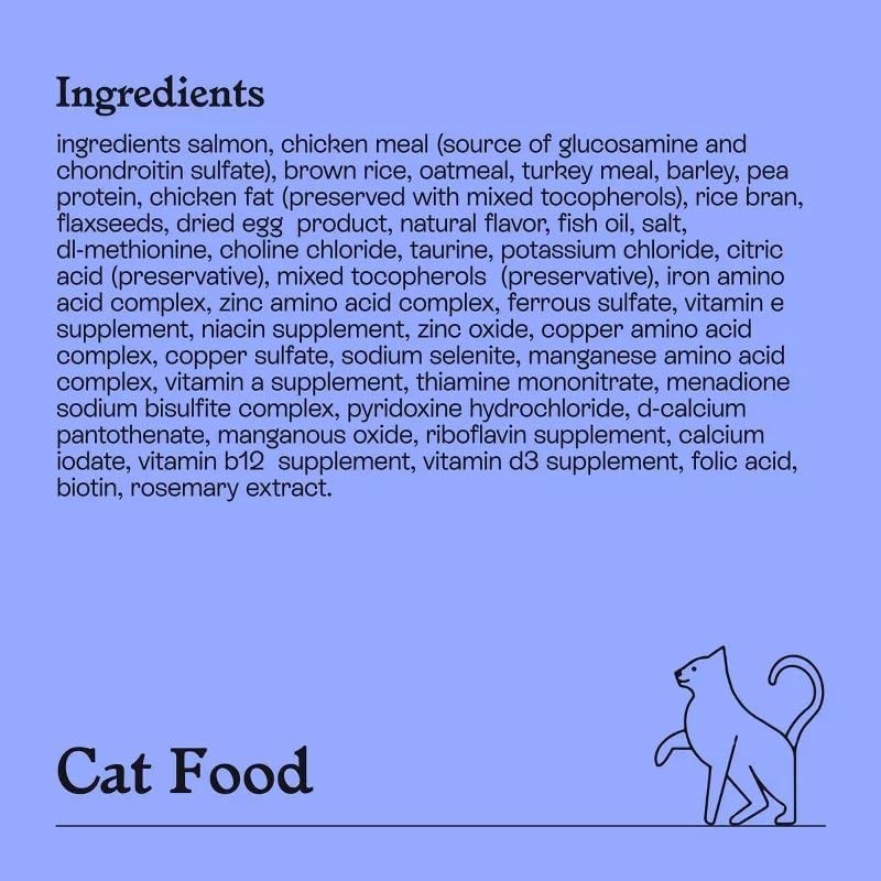 Kindful Salmon and Brown Rice Recipe Flavor Dry Cat Food -3lbs