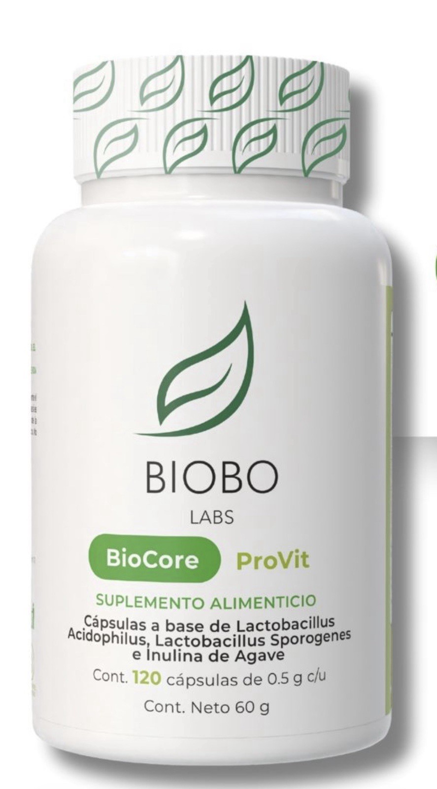 Biobo Labs BioCore ProVit Probiotic Supplement 120 Capsules Lactobacillus