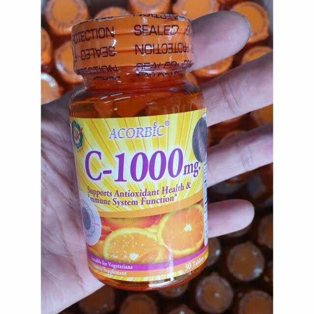 50x Acorbic Vitamin C-1000 MG Authentic Radiance Skin Antioxidant Immune Health