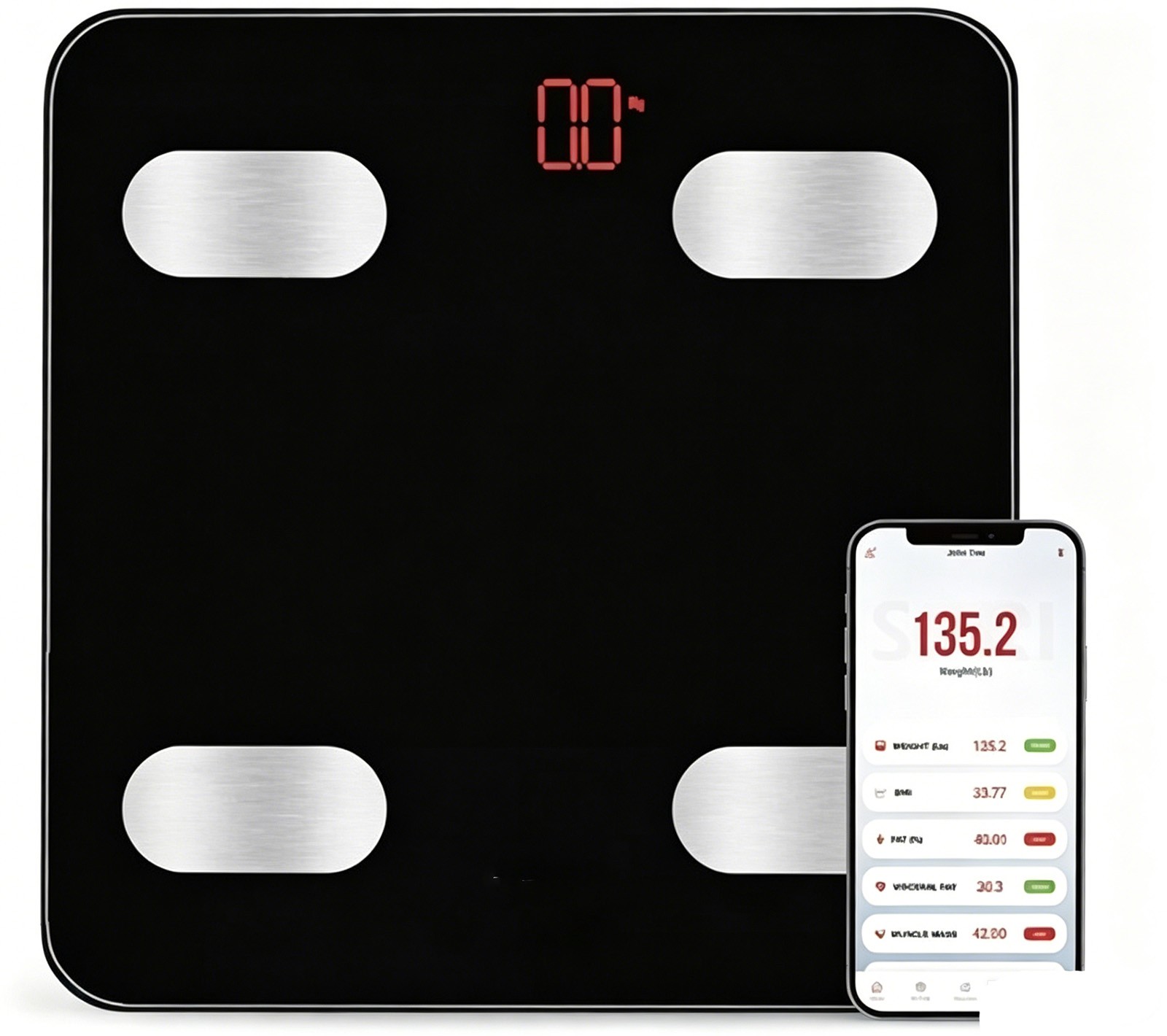 400lb/180KG Digital Body Weight Scale Bathroom Scale with Backlit LCD Display